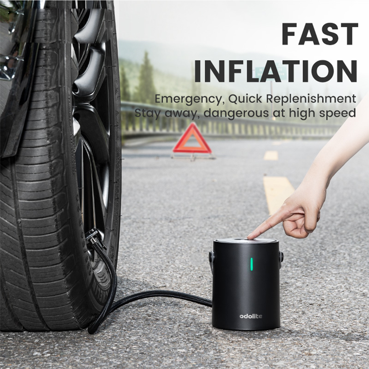 Digital Tyre Inflator for Car - (Corded + Cordless)